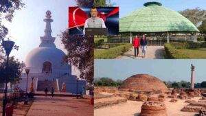 Vaishali Stupa, Ashoka pillar and Buddha Stupa of Vaishali