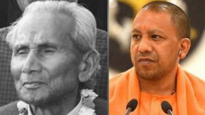Yogi Aditya Nath with his father Anand Singh Bisht