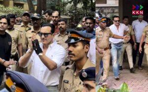 Saif Ali Khan Steps Out Post Surgery with Kareena Kapoor Amid Heavy Security Following Intruder Attack