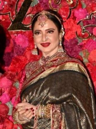 Celebrity photographer Dabboo Ratnani shared stunning pictures of Rekha in a pink Anarkali.