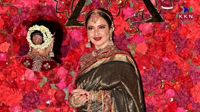 Celebrity photographer Dabboo Ratnani shared stunning pictures of Rekha in a pink Anarkali.