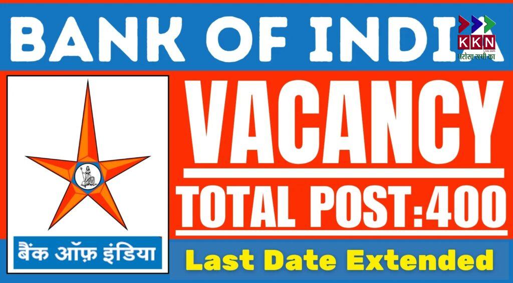 Bank of India Recruitment 2025: Apply