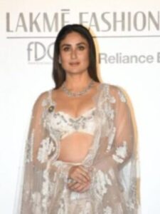 Kareena Kapoor Khan is grabbing everyone's attention with her royal look at the fashion week.